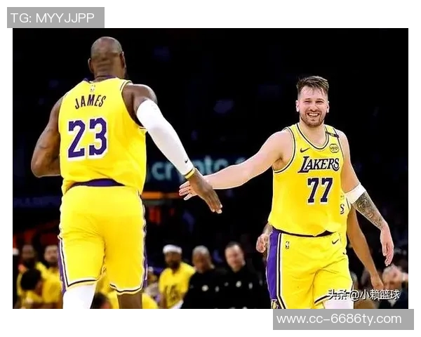 湖人队四连胜喜讯东契奇庆祝瞬间成海报焦点展现球队团结与实力